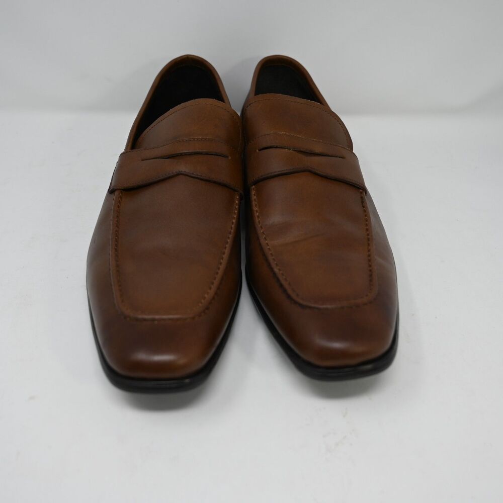Aston Grey Hastings Whiskey Leather Penny Loafers Men’s Size 13